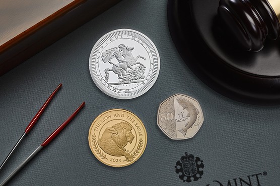 A promotional image for the Royal Mint’s latest trial pieces auction