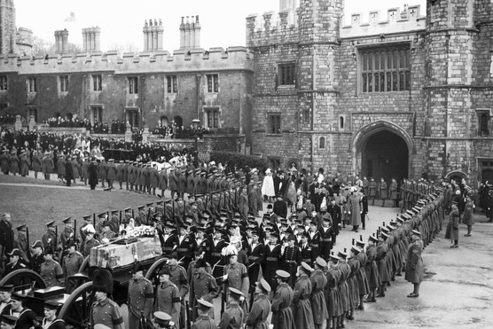 Photo of King George V's funeral