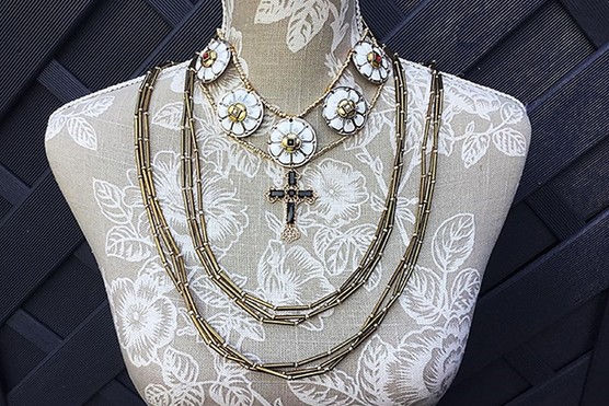 Replicas of necklaces belonging to Anne of Cleves, Henry VIII's fourth wife (Photo by Angela-Treasures For A Queen - Etsy)