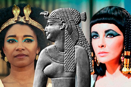 Composite image of depictions of Queen Cleopatra