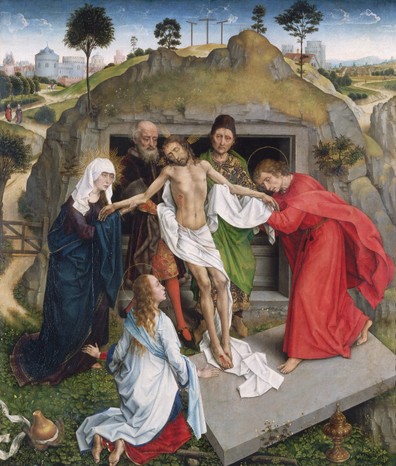 Entombment of Christ by Rogier van der Weyden (c1399-1464). (Photo by © Arte & Immagini srl/CORBIS/Corbis via Getty Images) Entombment of Christ