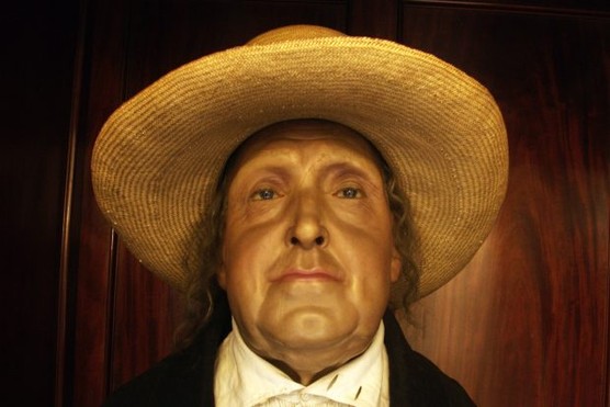 Embalmed figure of Jeremy Bentham