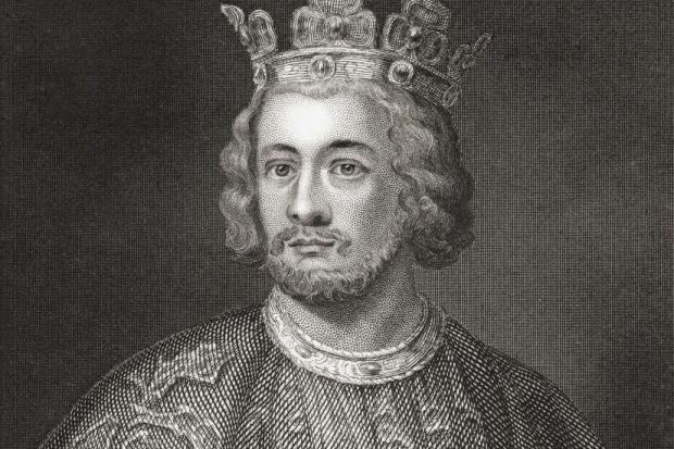 An illustration of King John, Henry III's father An illustration of King John, Henry III's father