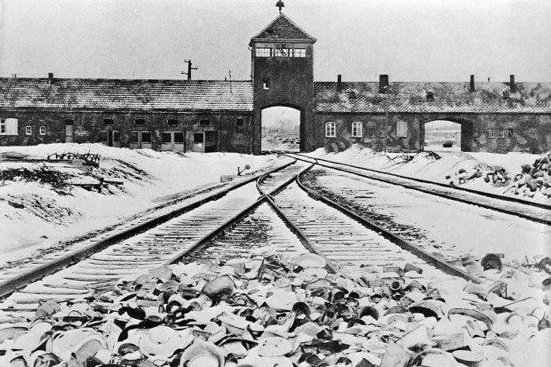 Entrance to the German concentration camp of Auschwitz-Birkenau in Poland Entrance to the German concentration camp of Auschwitz-Birkenau in Poland