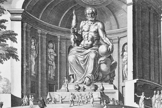 Statue of Zeus, king of the Greek gods