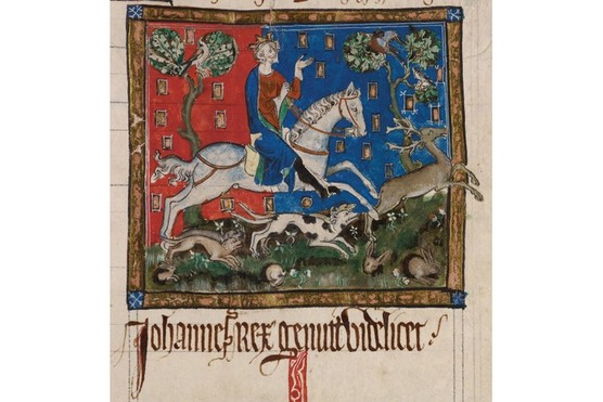 King John hunting on horseback, 14th century. (Photo by Fine Art Images/Heritage Images/Getty Images)