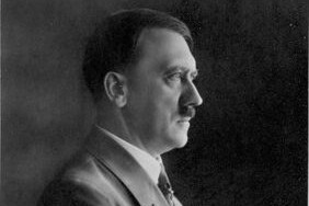 A portrait of Nazi leader Adolf Hitler