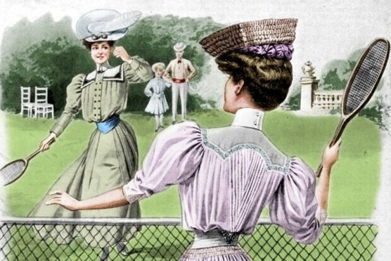 Lawn tennis was a popular activity amongst the upper classes in the Edwardian period.