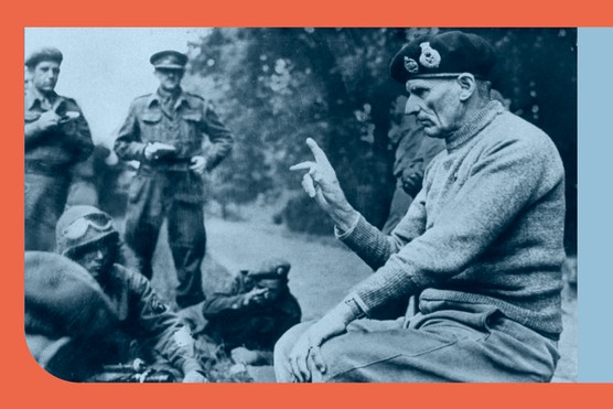 Holding court: Bernard Montgomery briefs reporters on progress in France, 1944. (Photo by Cynthia Johnson/The LIFE Images Collection/Getty Images)