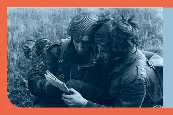 Members of a British parachute regiment consult their maps during a training exercise just weeks before D-Day. Training was intensive – and dangerous. (Photo by Haywood Magee/Picture Post /Hulton Archive/Getty Images)
