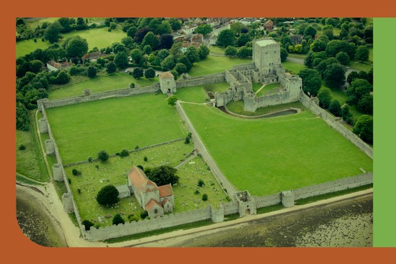 Portchester Castle in Hampshire was intended as a coastal defence against raiders. (Photo by Getty Images)