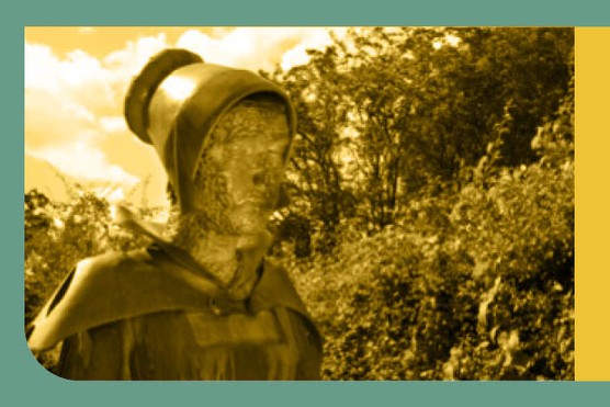 A statue of Alice Nutter, one of the 1612 Pendle Witches. The statue is in her home village on Blacko Bar Road, Roughlee. (Image by Alamy)