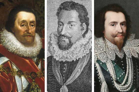 James VI and I and his favourites, Robert Carr and George Villiers