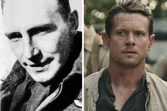 Paddy Mayne (left), a founding member of the SAS during WW2, and Jack O'Connell (right) who portrays Mayne in BBC drama SAS Rogue Heroes.