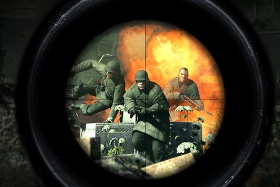 The view through a crosshair in Sniper Elite V2. (Photo by Rebellion)