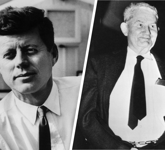 John F Kennedy in 1960 (left) and would-be assassin Richard Pavlick