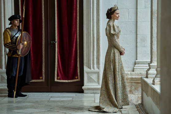 Laura Berlin as Emma of Normandy in season 3 of Vikings: Valhalla