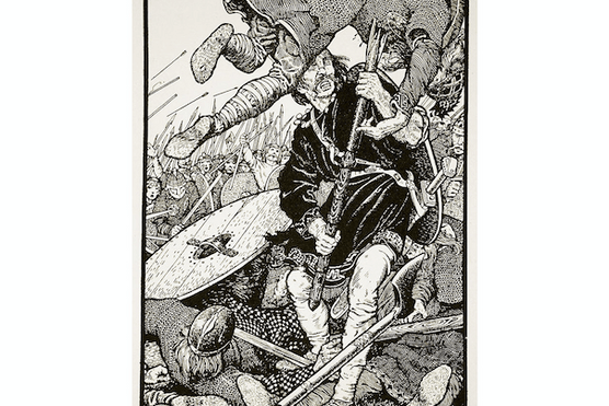 Picture of Throrolf slaying Earl Hring