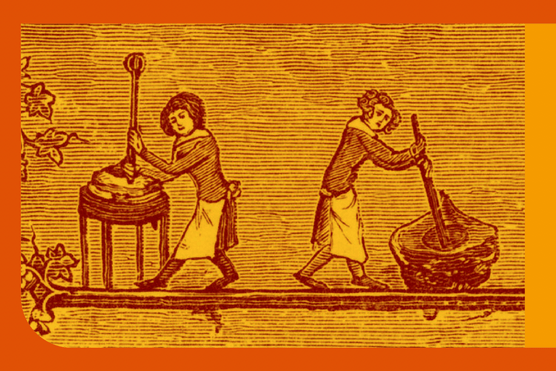 A 14th-century depiction of bakers at work. (Image by Getty Images)